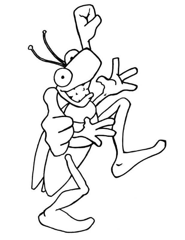 Grashüpfer Cartoon Character schmitt-könig.de