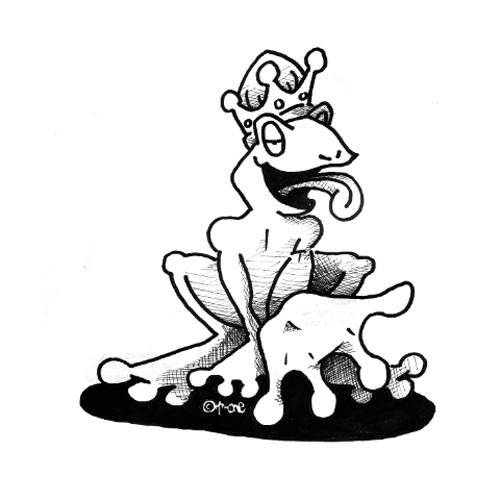 Froschkönig Cartoon Character schmitt-könig.de