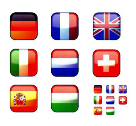 Länder Icons UI-Illustration schmitt-könig.de