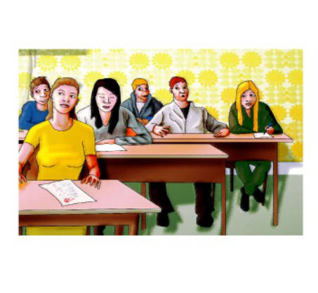 Klassenzimmer Print-Illustration schmitt-könig.de