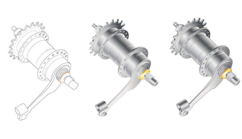 Fahrradnabe Ilustration  schmitt-könig.de