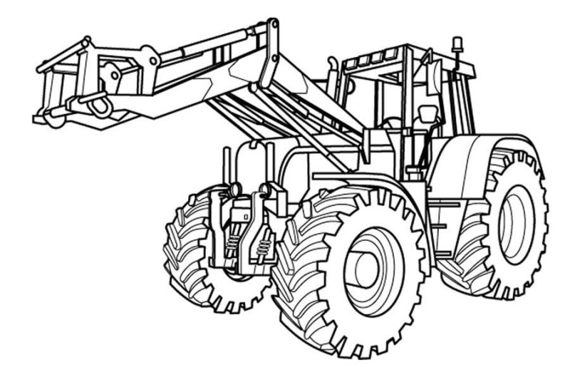 Fendt Traktor Print-Illustration schmitt-könig.de